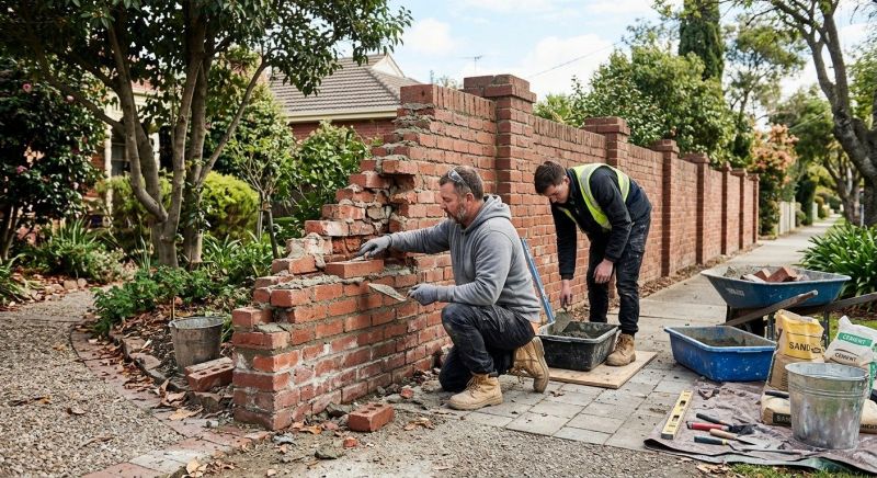 Brick Fence Repair in Bellingham, WA