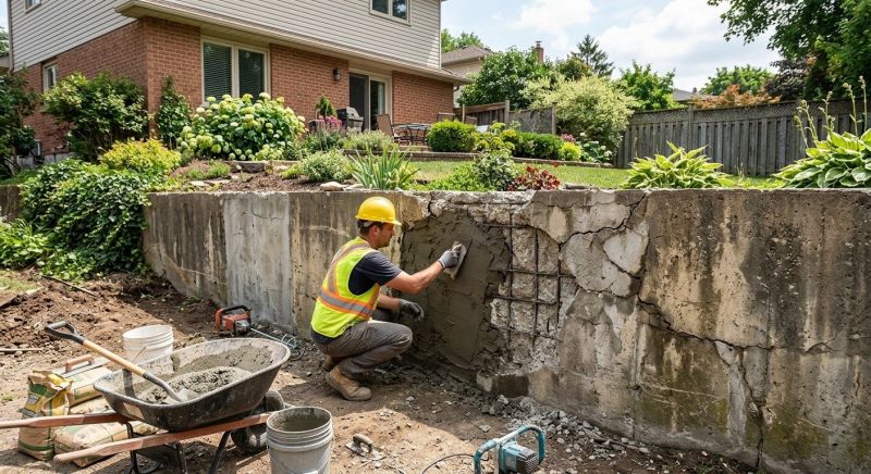 Brick Retaining Wall Repair in Bellingham, WA
