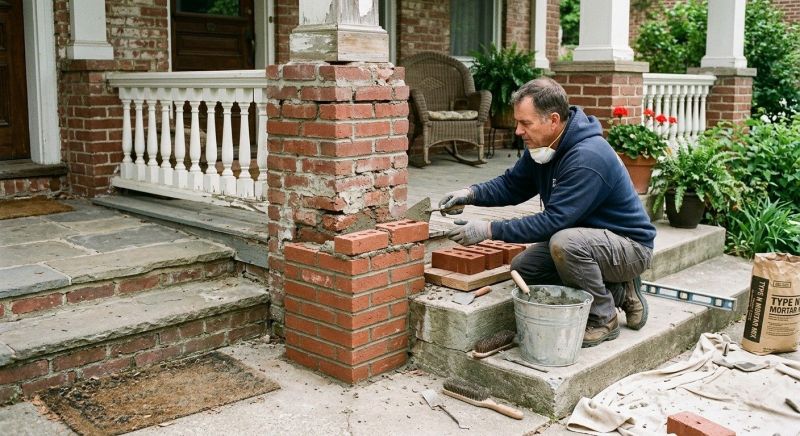Brick Stairs Repair in Anacortes, WA