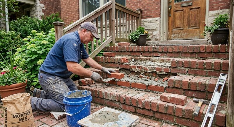 Brick Steps Repair in Bellingham, WA