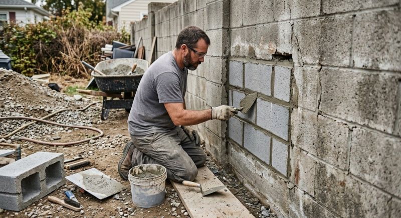 Cinder Block Repair in Bellingham, WA
