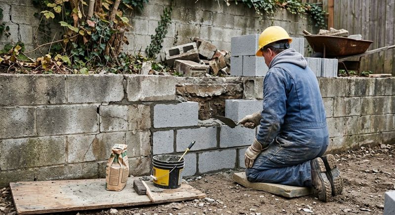 Cinder Block Repair in Bellingham, WA