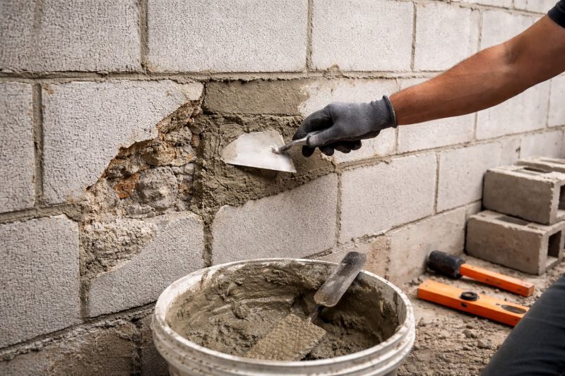 Cinder Block Wall Repair in Whatcom County, WA