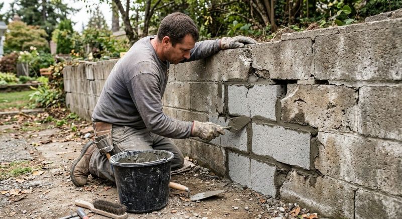 Concrete Block Repair in Ferndale, WA