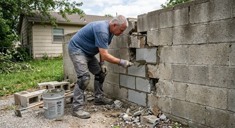 Concrete Block Repair in Ferndale, WA