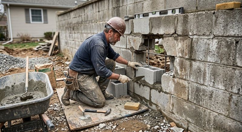 Concrete Block Repair in Bellingham, WA