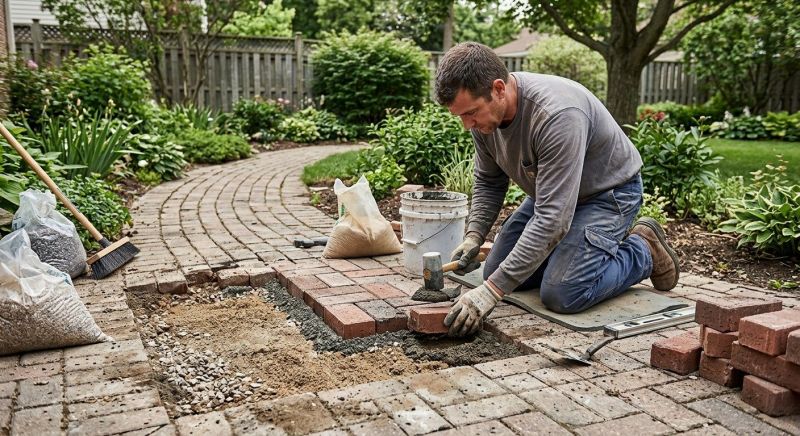 Entryway Brick Repair in Bellingham, WA