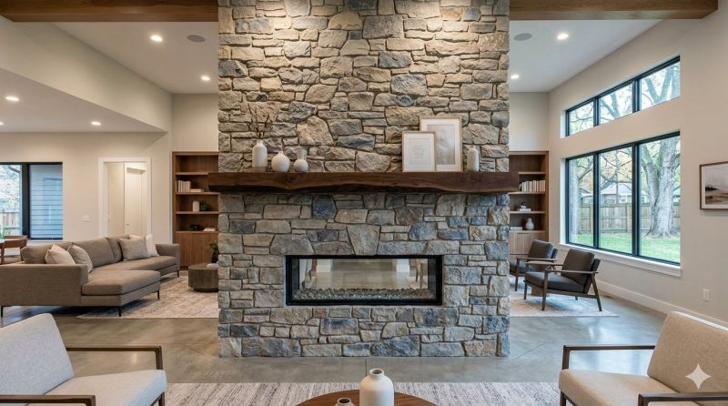 Stone Chimney Installation in Deming, WA