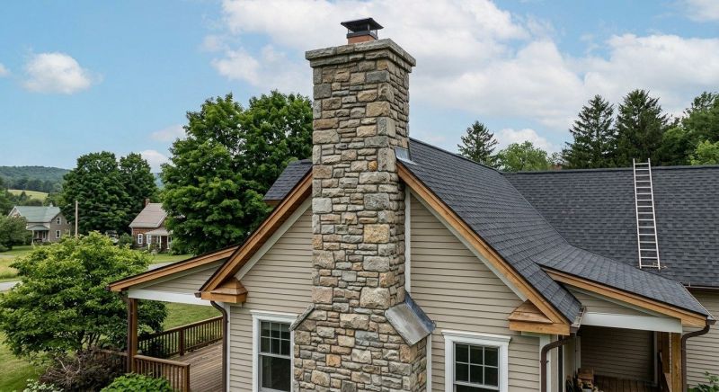 Stone Chimney Installation in Whatcom County, WA