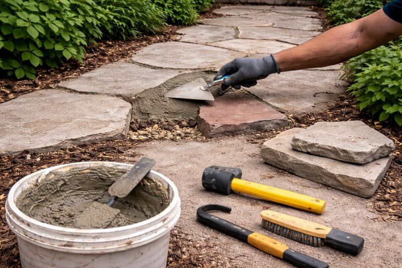 Stone Walkway Repair in Bellingham, WA