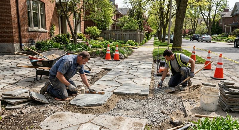 Stone Walkway Repair in Bellingham, WA