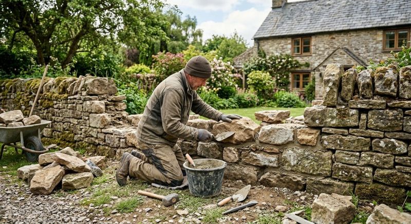 Stone Wall Repair in Everson, WA
