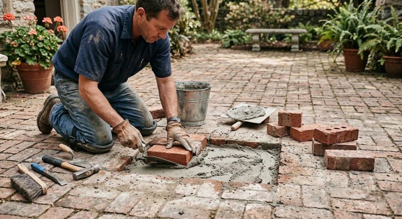Brick Flatwork Repair